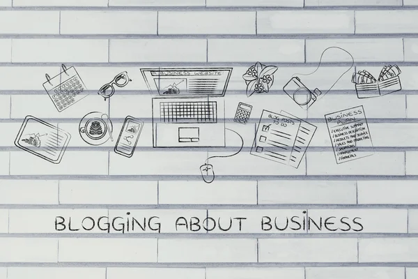 Concetto di blogging sulle imprese — Foto Stock