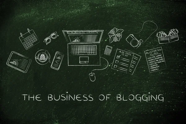 Concept of the business of blogging — Stock Photo, Image