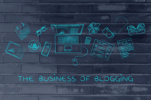 ブログのビジネスの概念 — ストック写真