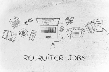 concept of recruiter jobs clipart