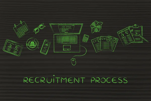 Concept of recruitment process — Stock Photo, Image