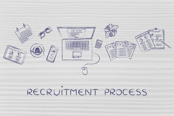 Concept of recruitment process — Stock Photo, Image