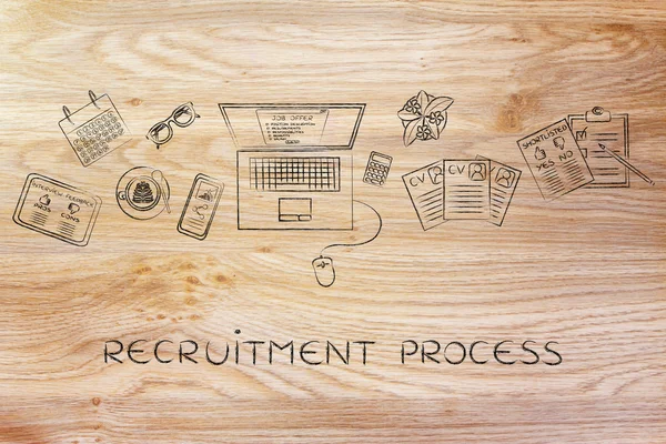 Concept of recruitment process — Stock Photo, Image