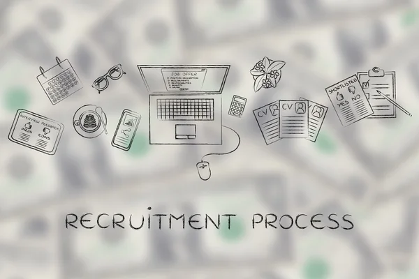 Concept of recruitment process — Stock Photo, Image