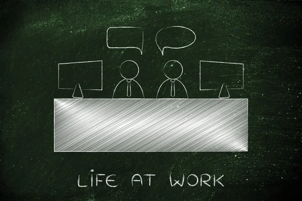 Concetto di vita sul lavoro — Foto Stock