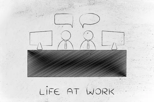 Концепция жизни на работе — стоковое фото