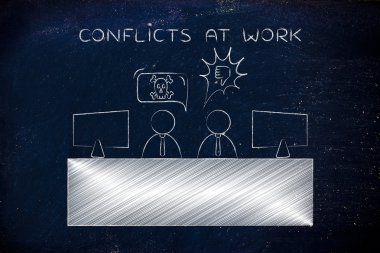 çakışmaları iş kavramı