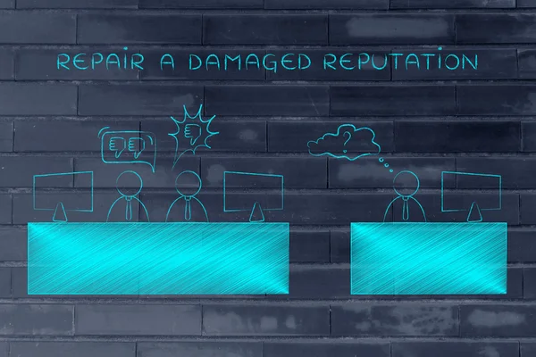 복구 손상 된 명성의 개념 — 스톡 사진