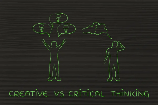 concept of creative vs critical thinking