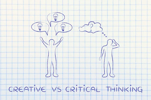 concept of creative vs critical thinking