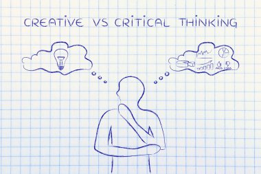 yaratıcı vs eleştirel düşünme kavramı