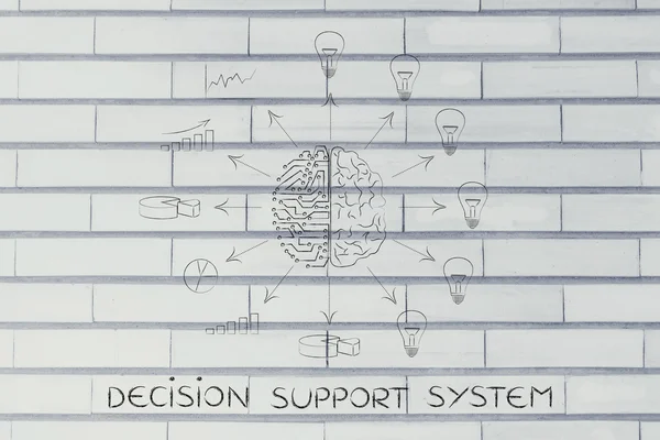 Concept of decision support system — Stock Photo, Image