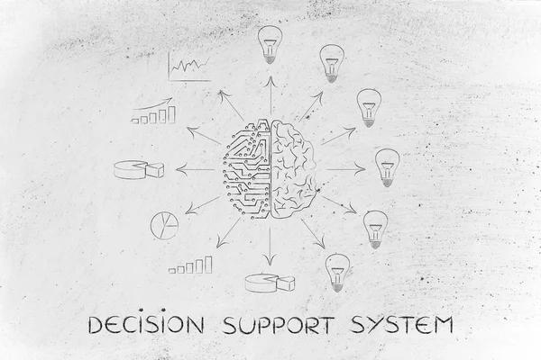 Concept of decision support system — Stock Photo, Image