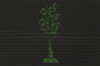 e-posta listesi sikke, komik huni dönüşüyor