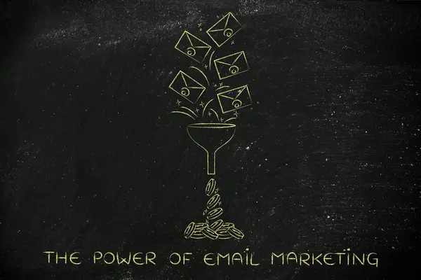 Concepto del poder del email marketing —  Fotos de Stock