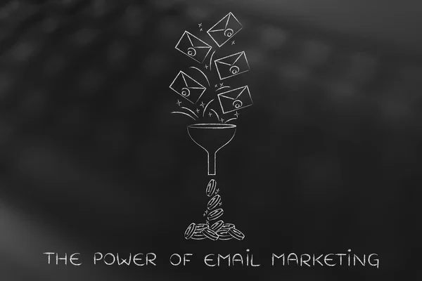 Concepto del poder del email marketing —  Fotos de Stock