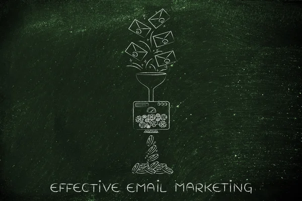 Concepto de email marketing efectivo —  Fotos de Stock