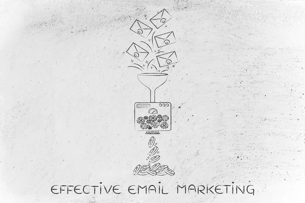 Concepto de email marketing efectivo —  Fotos de Stock