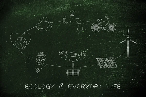 Begreppet ekologi & everyday life — Stockfoto