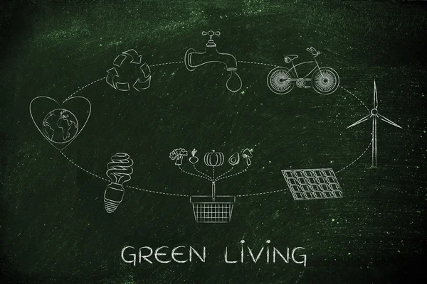 Konzept des grünen Wohnens — Stockfoto