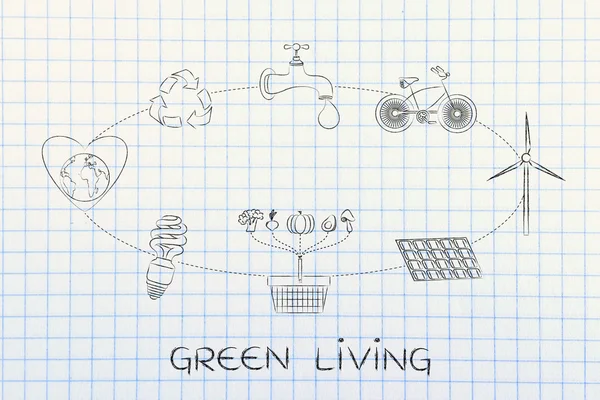 Concept van groen wonen — Stockfoto