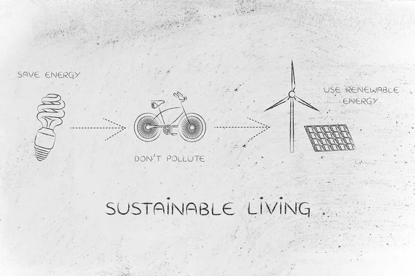 Concept van duurzame het leven — Stockfoto