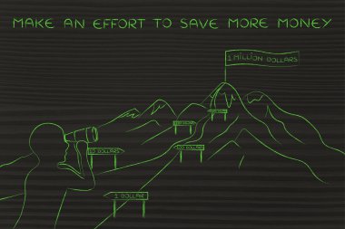 daha fazla para kazanmak için bir çaba yapmak için nasıl kavramı