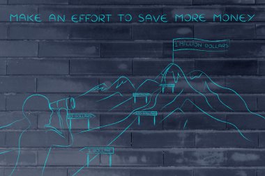 daha fazla para kazanmak için bir çaba yapmak için nasıl kavramı