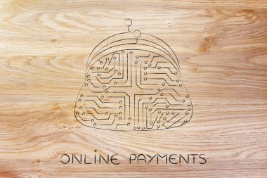 elektronik devre bozuk para çantası, dijital ödeme teknolojileri