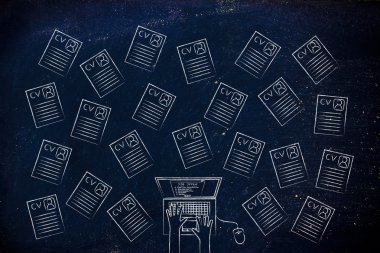  dizüstü bilgisayar kullanıcı özgeçmişleri çok çevrili