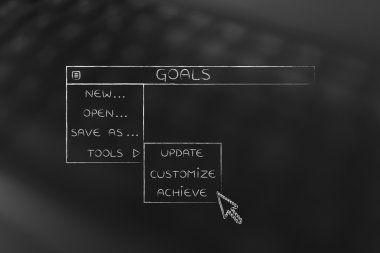 Gol açılır menü, en iyi seçenek seçin