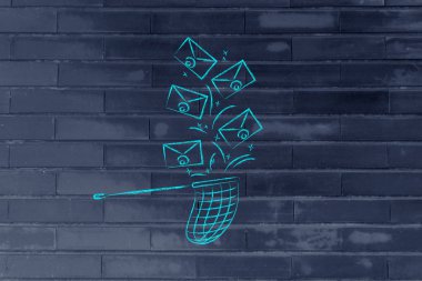 net bir grup düşen e-postaların yakalamaya çalışıyor