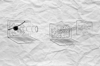 korsan laptop açılır bulundu Spyware ile başka bir casusluk