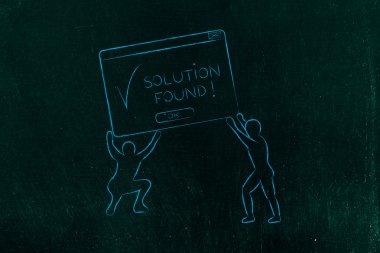 erkekler çözüm bulundu ile pop-up kaldırma, karar desteği