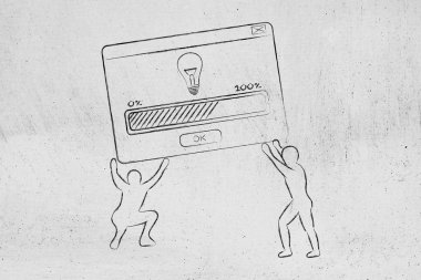 erkekler çözüm veya fikir yükleme ile pop-up kaldırma, karar suppo