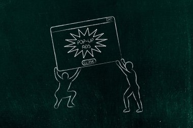 pop-up reklamları ile kaldırma, online pazarlama stratejisi yardım erkekler