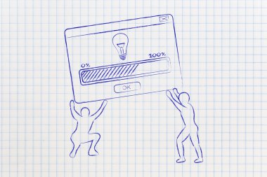 erkekler çözüm veya fikir yükleme ile pop-up kaldırma, karar suppo