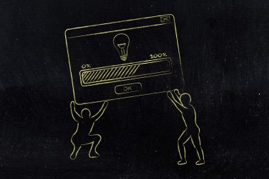 erkekler çözüm veya fikir yükleme ile pop-up kaldırma, karar suppo