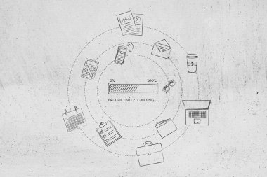 verimlilik ilerleme çubuğu ve office nesneleri, verimlilik kavramı