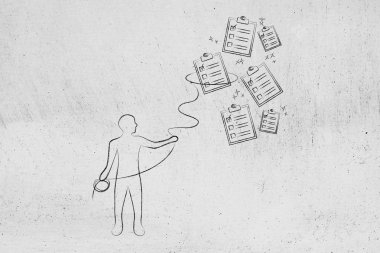 Kement yakalamak ile yapmak için kişi listeleri, görev yönetimi