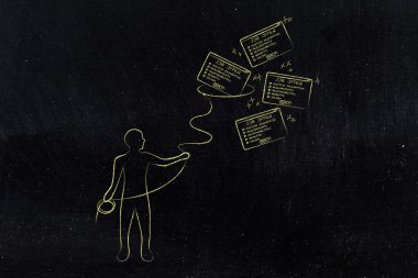 düşen iş teklifleri bir grup yakalamak Kement ile adamım, ap filtre