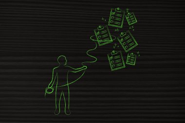 Kement yakalamak ile yapmak için kişi listeleri, görev yönetimi