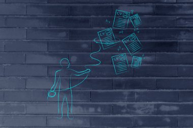 işveren düşen devam eder bir grup yakalamak Kement ile