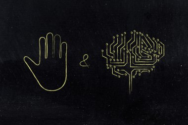 durdurmak ve düşünmek, el hareketi ve elektronik beyin