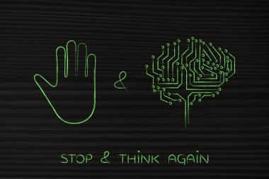 durdurmak ve düşünmek, el hareketi ve elektronik beyin