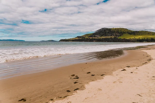 Seven Mile Beach Pristine Golden Sand Beach Just City Hobart — Stock Photo, Image