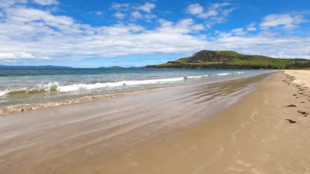 Seven Mile Plajı Tazmanya Avustralya Daki Hobart Şehrinin Hemen Dışında — Stok video