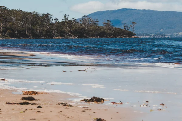 Salvaje Escarpada Playa Verona Sands Sudeste Tasmania Australia Día Primavera — Foto de Stock