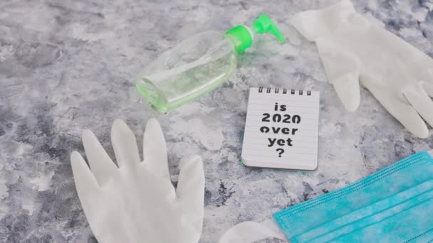 Vida Después Pandemia Del Virus Covid Memo Con Texto 2020 — Vídeos de Stock
