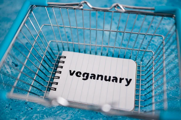 Hobart Austrálie Leden 2021 Zdravá Výživa Rostlin Veganuary Memo Nákupním — Stock fotografie